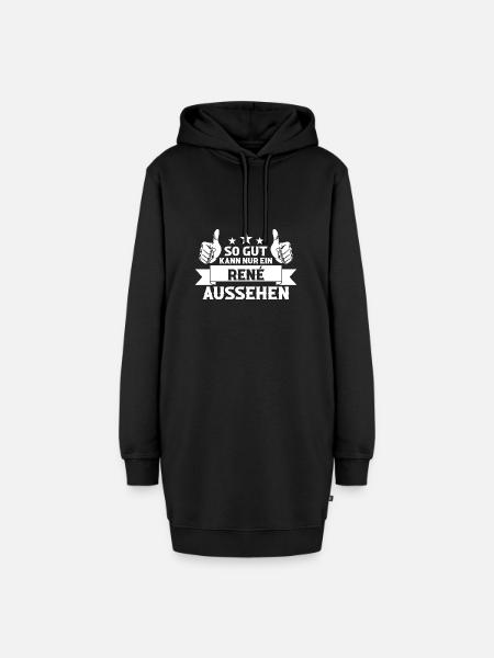 Rene - Hoodie-Kleid - Schwarz