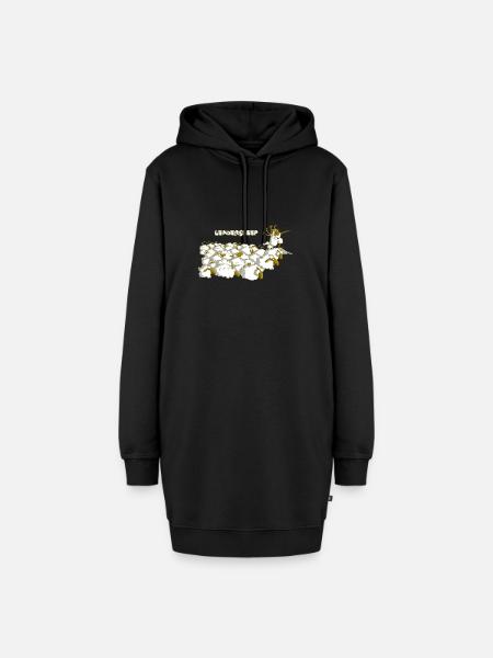 leadersheep - Hoodie-Kleid - Schwarz