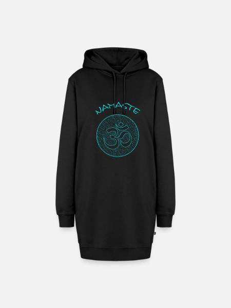 Yoga Namaste - Hoodie-Kleid - Schwarz
