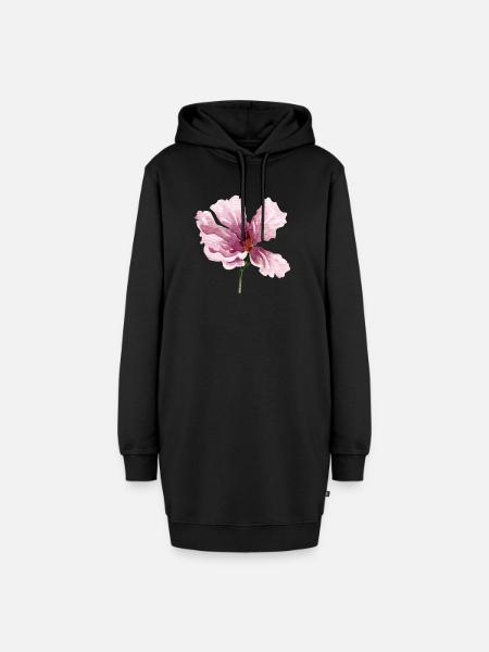 blume - Hoodie-Kleid - Schwarz