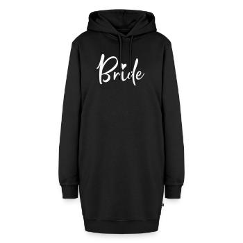 bride- - Hoodie-Kleid - Schwarz - Vorne - AI Model Female 172 light (172cm)