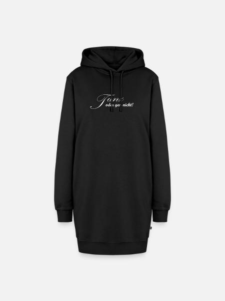 Tanz oder gar nicht - Tänzer Design - Hoodie-Kleid - Schwarz