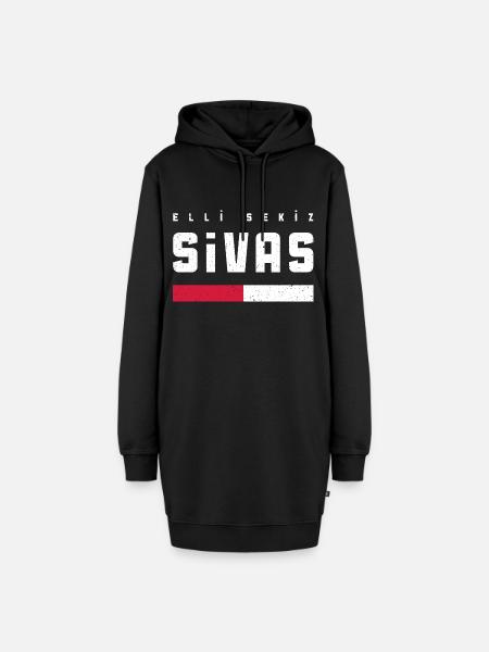 Sivas 58 - Hoodie-Kleid - Schwarz