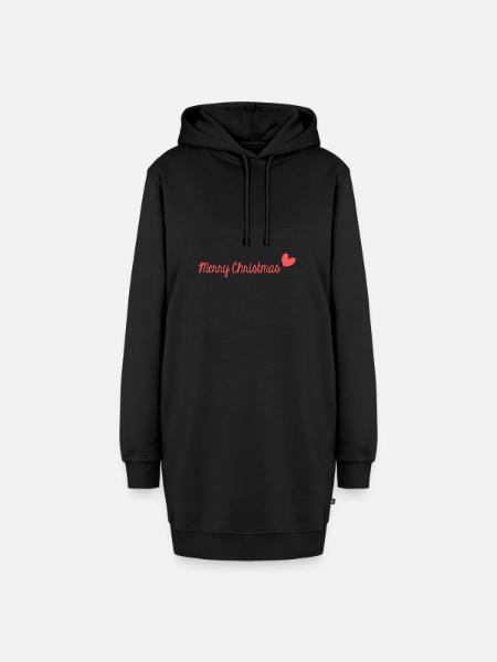 WEIHNACHTEN. FROHE WEIHNACHTEN. FROHE WEIHNACHTEN. NEUJAHR - Hoodie-Kleid - Schwarz