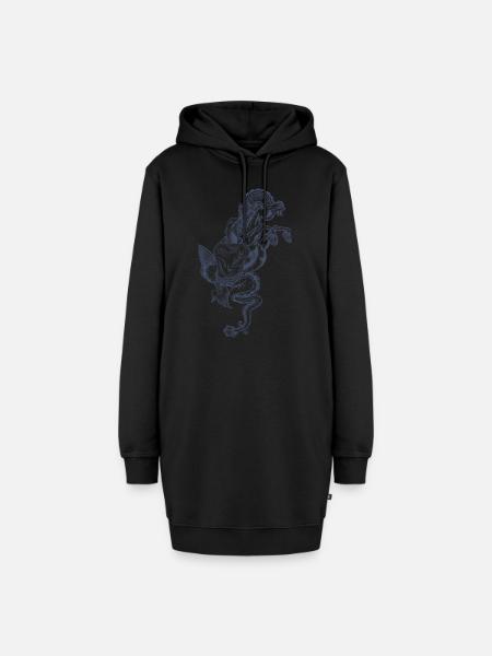 Ker Ys - Hoodie-Kleid - Schwarz