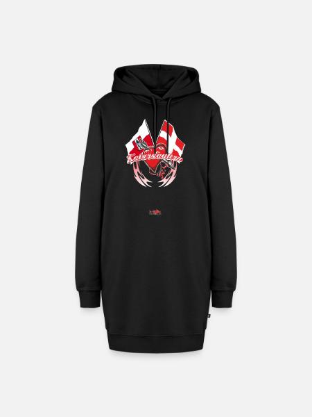kaiserslautern - Flagge zeigen - Hoodie-Kleid - Schwarz