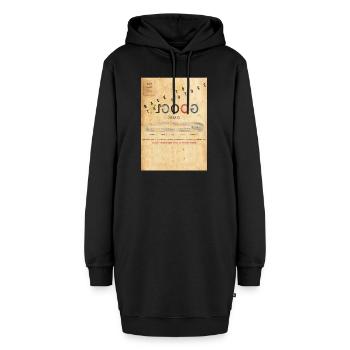Google Zurück in die Zukunft Parodie - Hoodie-Kleid - Schwarz - Vorne - AI Model Female 172 light (172cm)