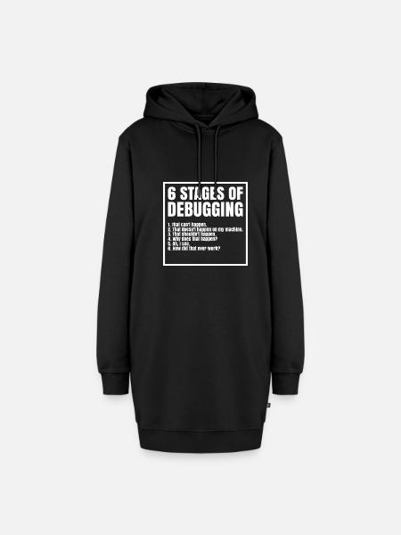 Informatik Programmierer Coder C++ Html - Hoodie-Kleid - Schwarz