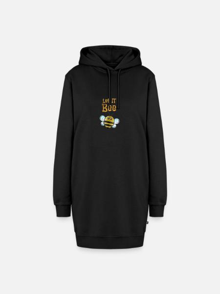 Let It Bee - Hoodie-Kleid - Schwarz