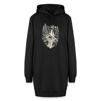 Wildwasser Kajakfahrer Kajakfahren Geschenk - Hoodie-Kleid - Schwarz - Vorne - AI Model Female 172 light (172cm)
