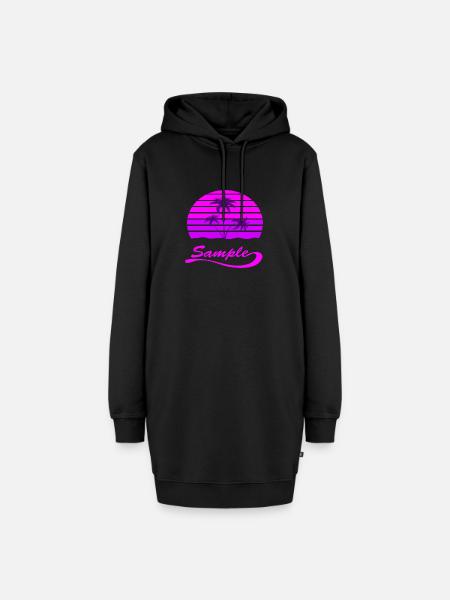 PALME - Hoodie-Kleid - Schwarz