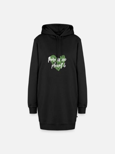 planet b - Hoodie-Kleid - Schwarz