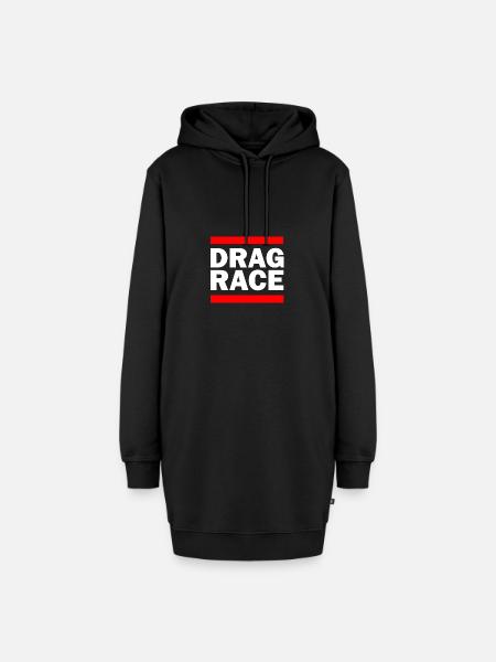 DragRace dunkel - Hoodie-Kleid - Schwarz