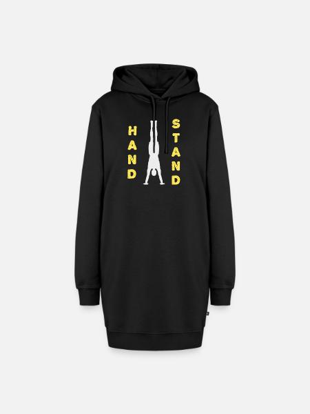 Handstand Balance : Calisthenics - Hoodie-Kleid - Schwarz
