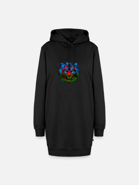 Roma - Hoodie-Kleid - Schwarz
