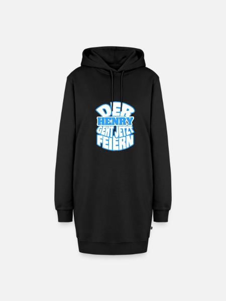 henry - Hoodie-Kleid - Schwarz
