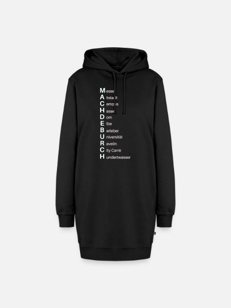 Machdeburch - Hoodie-Kleid - Schwarz