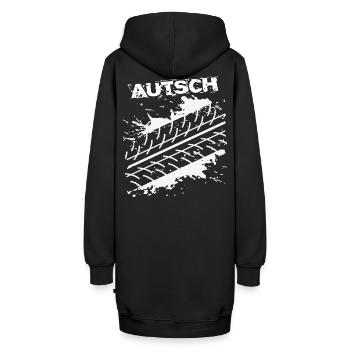 Action Reifenspur Auto BMX MTB Sport Fun Shirt - Hoodie-Kleid - Schwarz - Hinten - AI Model Female 172 light (172cm)