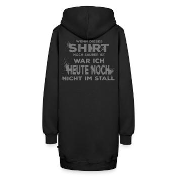 dreckig - Hoodie-Kleid - Schwarz - Hinten - AI Model Female 172 light (172cm)