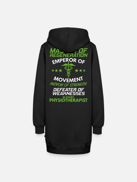 Physiotherapie Physiotherapeut Physiotherapeutin - Hoodie-Kleid - Schwarz