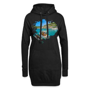 Kroatien Kroatisch Hrvatska Kroaten Kroaten Kroaten - Hoodie-Kleid - Schwarz - Vorne