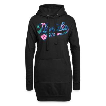 Florida Tropic Swoosh - Hoodie-Kleid - Schwarz - Vorne