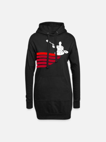 Kanu - Hoodie-Kleid - Schwarz