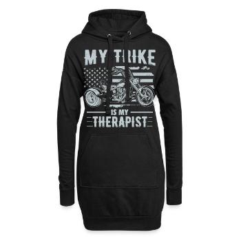 Idées cadeaux Trike | Triker Moto Trikes Motard - Sweat-shirt à capuche long Femme - noir - Devant