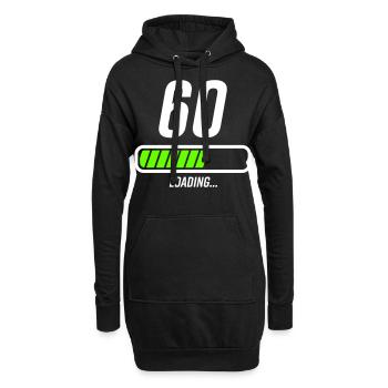 Faisceau de chargement du 60e anniversaire - Sweat-shirt à capuche long Femme - noir - Devant