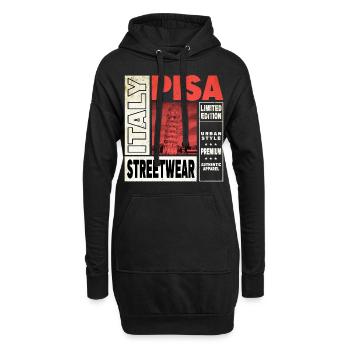 Pise Italie Ville Skyline Accueil Amour Vacances - Sweat-shirt à capuche long Femme - noir - Devant