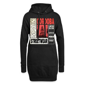 Cordoue Espagne Ville Skyline Vacances Été - Sweat-shirt à capuche long Femme - noir - Devant