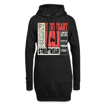 Stuttgart Allemagne Ville Skyline Accueil Amour - Sweat-shirt à capuche long Femme - noir - Devant