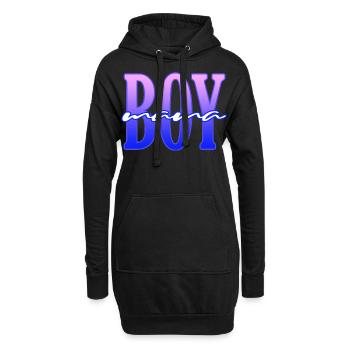 mom cat dog mama baby eltern supermom wife bad - Hoodie-Kleid - Schwarz - Vorne