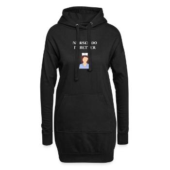 Les infirmières et infirmiers font une meilleure idée cadeau - Sweat-shirt à capuche long Femme - noir - Devant