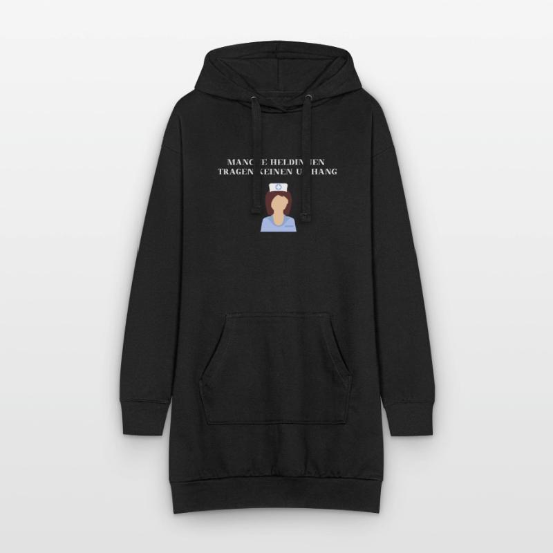 Krankenschwester Heldin Superheldin Geschenkidee Hoodie-Kleid