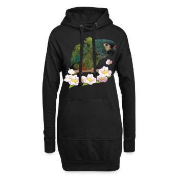 Das Maracanã - Hoodie-Kleid - Schwarz - Vorne