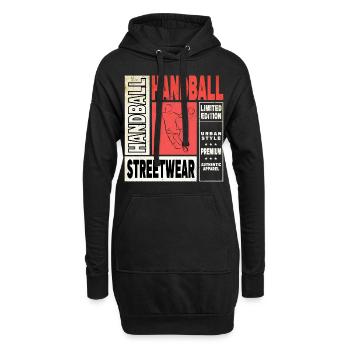 Handball Handball Player Handball Player Vintage Retro - Sweat-shirt à capuche long Femme - noir - Devant