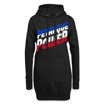Petanque Power Boule Boccia Spieler - Hoodie-Kleid - Schwarz - Vorne
