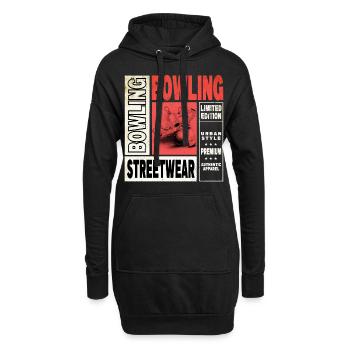 Bowling Bowling Bowling Ball Quilles Joueurs de bowling - Sweat-shirt à capuche long Femme - noir - Devant