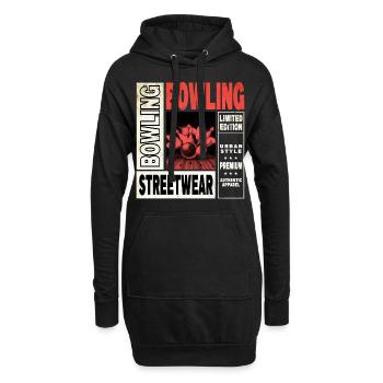 Bowling Bowling Bowling Ball Quilles Joueurs de bowling - Sweat-shirt à capuche long Femme - noir - Devant