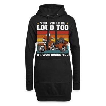 Trike Fahrer | Triker Trikes Motorrad Geschenkidee - Hoodie-Kleid - Schwarz - Vorne