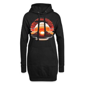 Optimistic Atmosphere and Fresh Morning Lighting - Hoodie Dress - black - Front