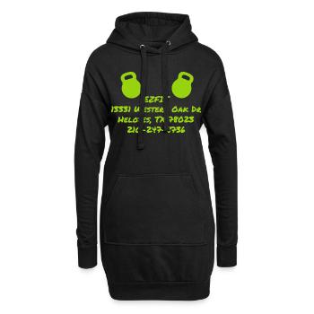 Weightlifting Barbell Ezfit - Hoodie Dress - black - Front