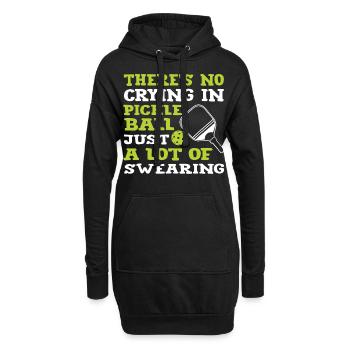 There is No Crying In Pickleball - Hoodie Dress - black - Front
