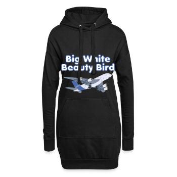 Geschenk - Hoodie-Kleid - Schwarz - Vorne