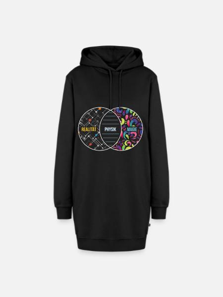 Physik Wie Magie Nur Real Geschenk - Hoodie-Kleid - Schwarz