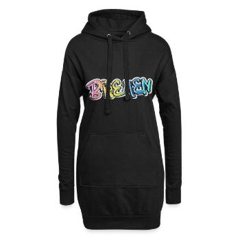 Bremen Deutschland Stadt Graffiti Spray Sprayer - Hoodie-Kleid - Schwarz - Vorne