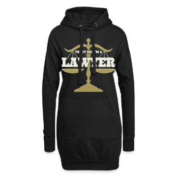 Anwalt Jura Geschenkidee Rechtsanwalt Jurist - Hoodie-Kleid - Schwarz - Vorne