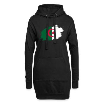 Algerien algerisch Flagge Fahne - Hoodie-Kleid - Schwarz - Vorne