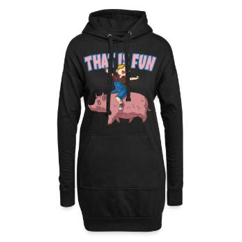THAT IS FUN für Kinder vom Lande - Hoodie-Kleid - Schwarz - Vorne
